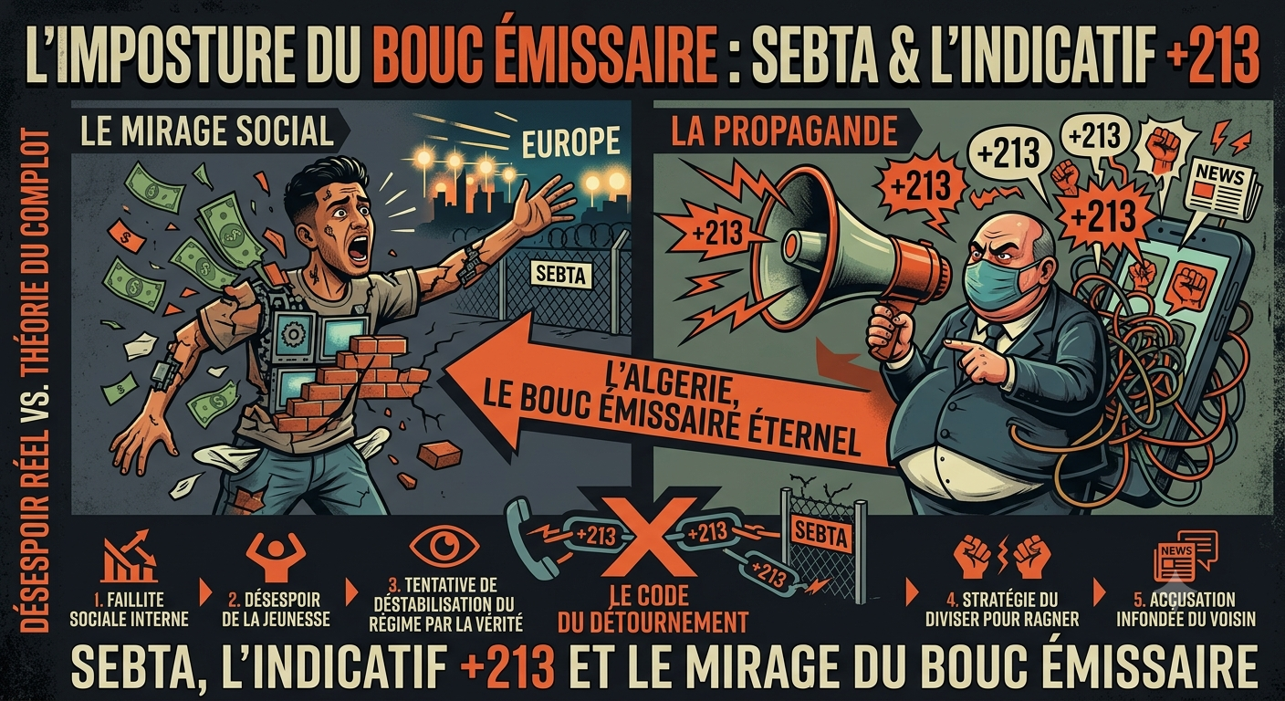 L’Imposture du Bouc Émissaire : Sebta et l’Indicatif +213.