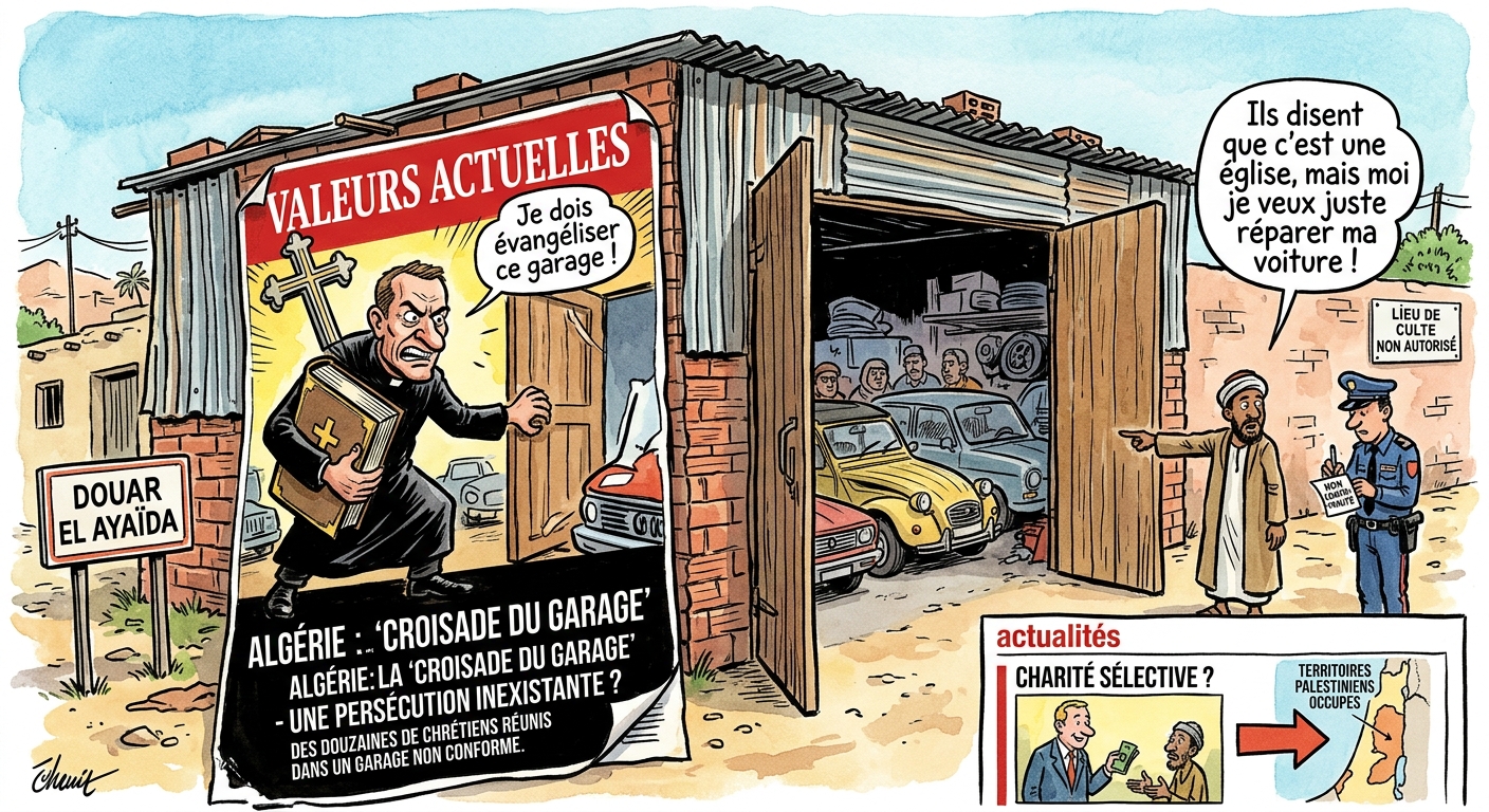 La « croisade du garage » : quand Valeurs Actuelles découvre le martyr en banlieue d’Oran